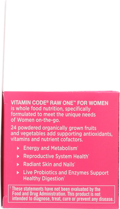 Vitamin Code Raw One For Women Multi, 75 cap