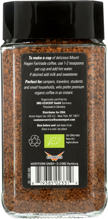 Instant Coffee, Fairtrade Org, 3.53 oz