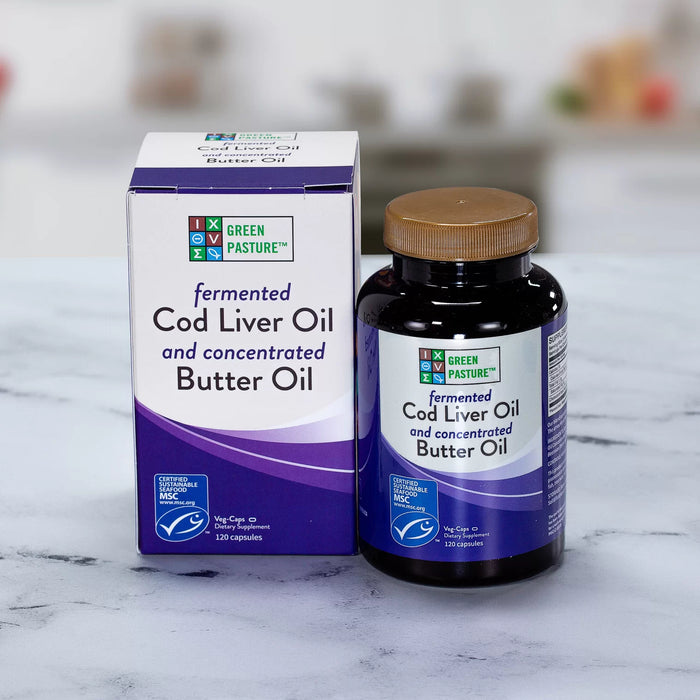 Fermented Cod Liver Oil and Butter Oil Blend, 120 vcap