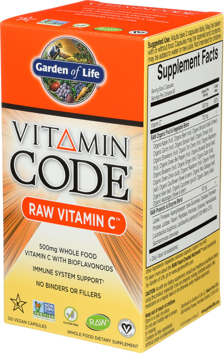 Vitamin Code Vitamin C, 120 cap