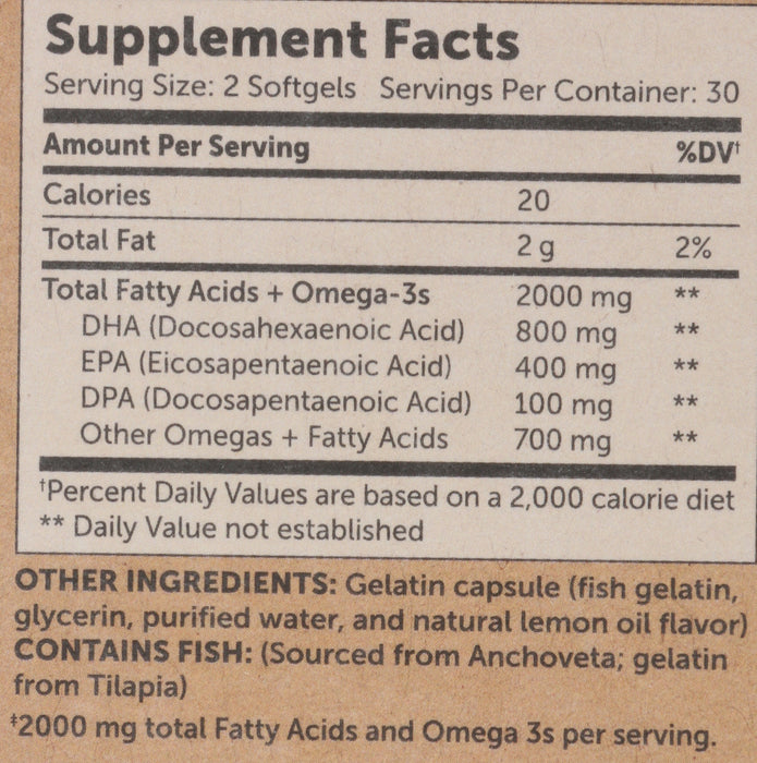 Fish Oil, Max Str 2000mg, 60sgel