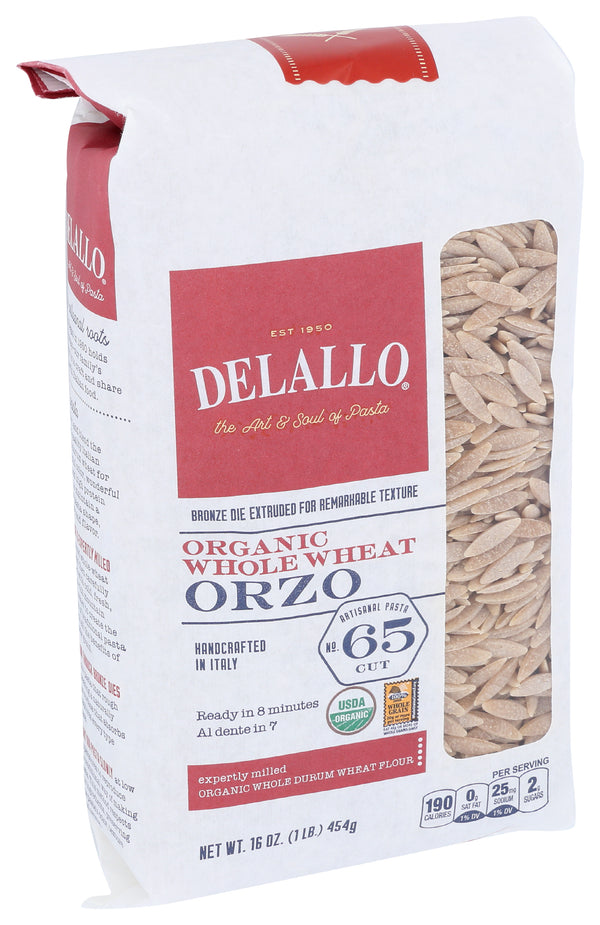 Orzo Whole Wheat Pasta, Org, 16 oz