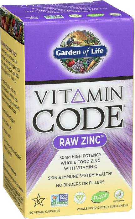 Vitamin Code Zinc, 60 vcap