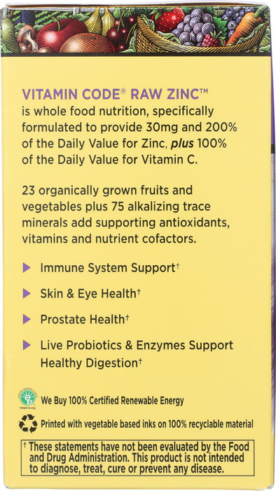 Vitamin Code Zinc, 60 vcap