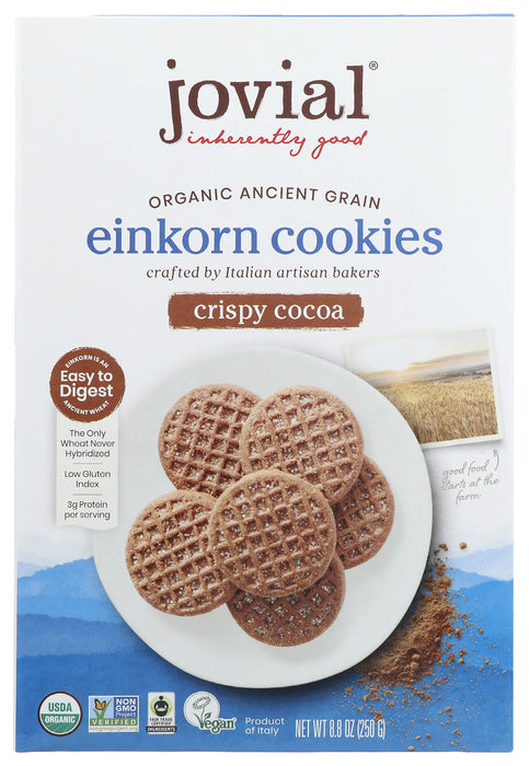 Einkorn Crispy Cocoa Cookies, Org, 8.8 oz