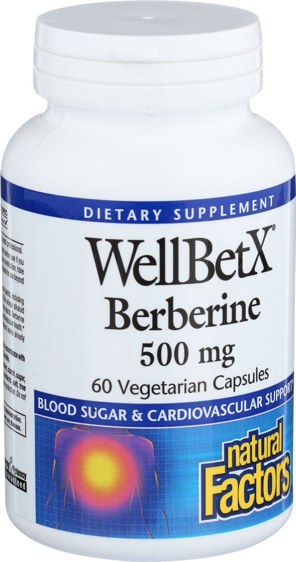 WellBetX Berberine 500mg, 60 vcap