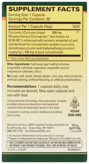 CuraMed 500mg, Vegan, 60 vcap