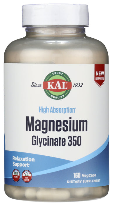 Magnesium Glycinate 350mg, 160 vcap