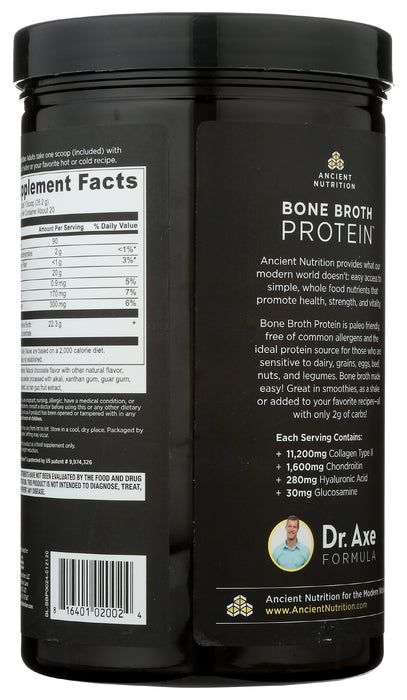 Bone Broth Protein, Chocolate, 20 Serv/504 g