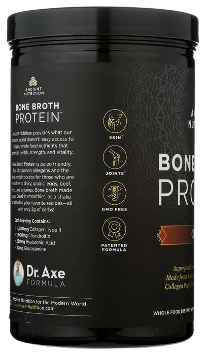 Bone Broth Protein, Chocolate, 20 Serv/504 g