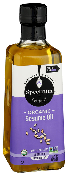 Sesame Oil Unrefined, Org, 16 fl oz