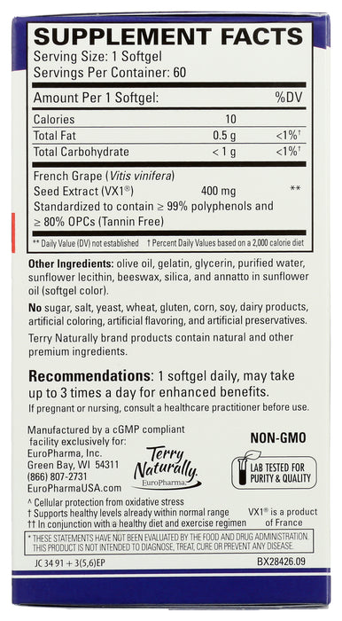 Clinical OPC 400mg Extra Strength, 60 sgel