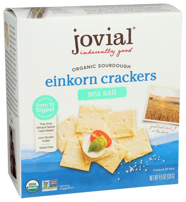 Sourdough Einkorn Crackers, Org, Sea Salt, 4.5 oz
