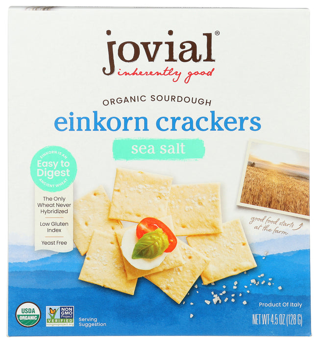 Sourdough Einkorn Crackers, Org, Sea Salt, 4.5 oz