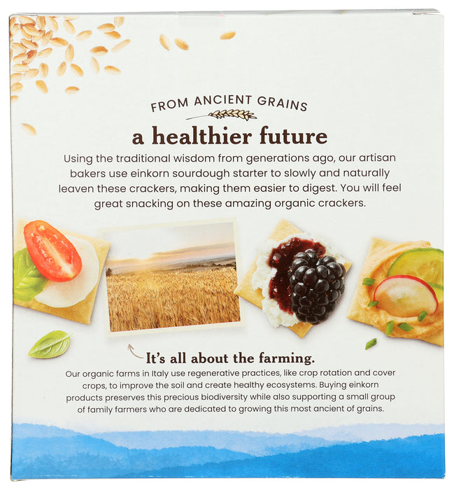 Sourdough Einkorn Crackers, Org, Sea Salt, 4.5 oz