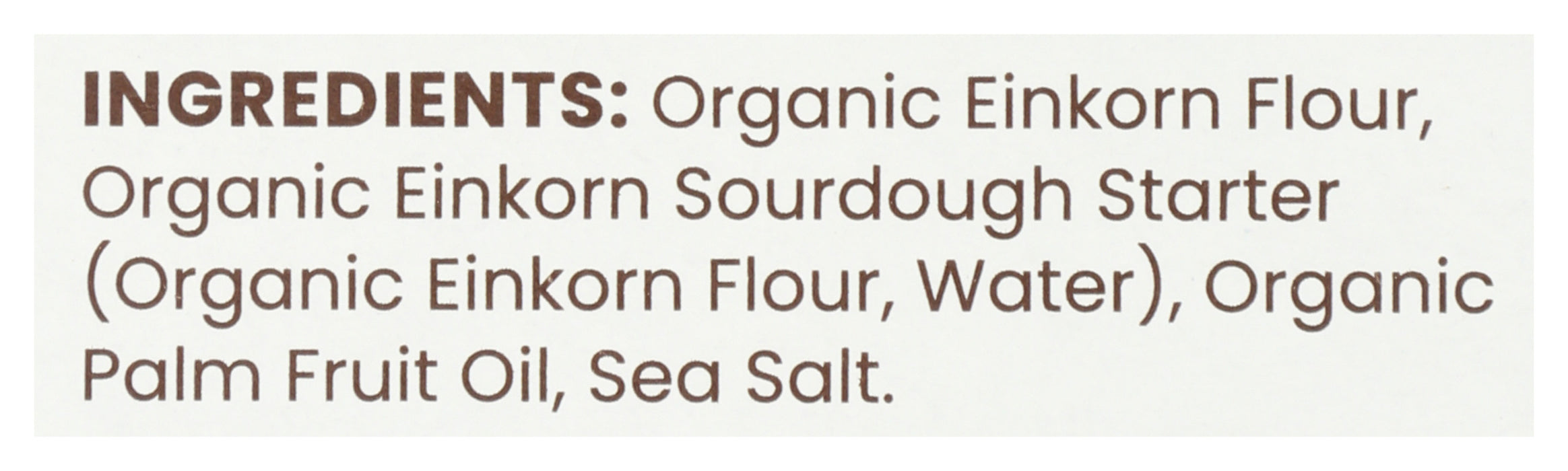 Sourdough Einkorn Crackers, Org, Sea Salt, 4.5 oz