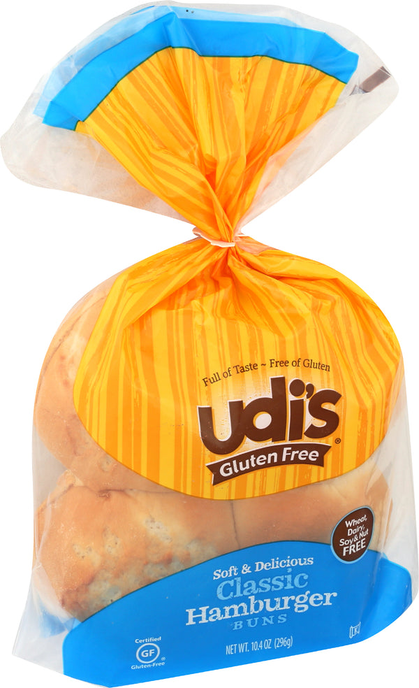 Classic Hamburger Buns, GF, 4 ct, 10.4 oz