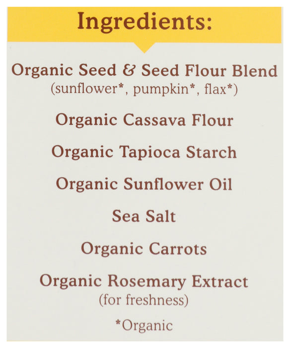 Seed Flour Crackers, Original, GF Org, 4.25 oz