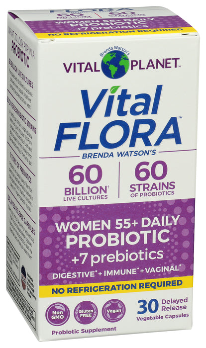 Vital Flora Women 55+ Daily Probiotic 60B SS, 30 vcap