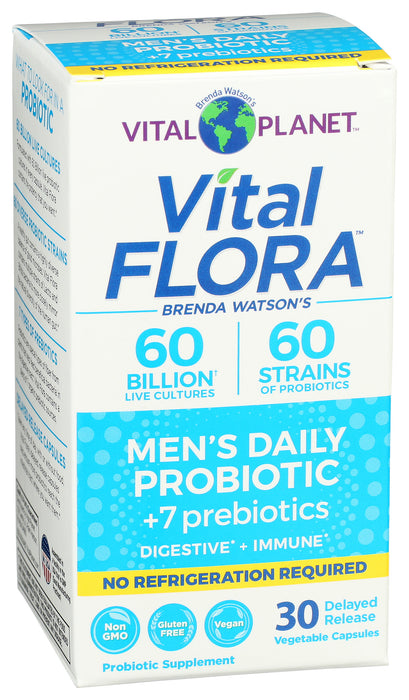 Vital Flora Men's Daily Probiotic 60B SS, 30 vcap