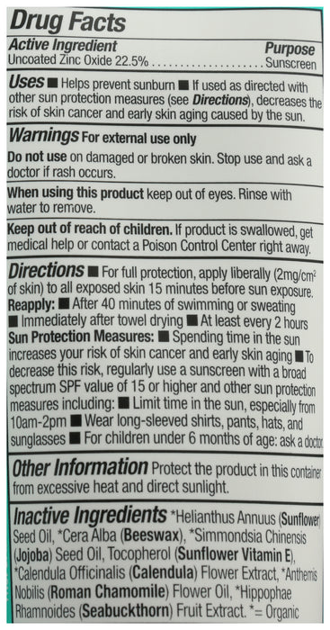 Baby Mineral Sunscreen SPF 40 Cream, Chamomile Calendula, 2.9 floz