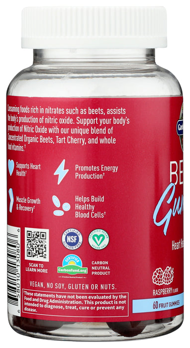 Beets Gummies, Raspberry, 60 gummy