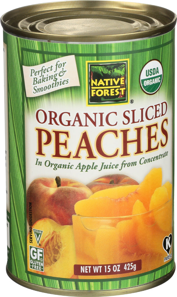 Sliced Peaches, Org, 15 oz