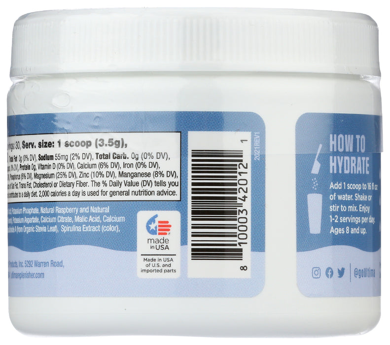 Electrolyte Powder, Blue Raspberry, 30 serv