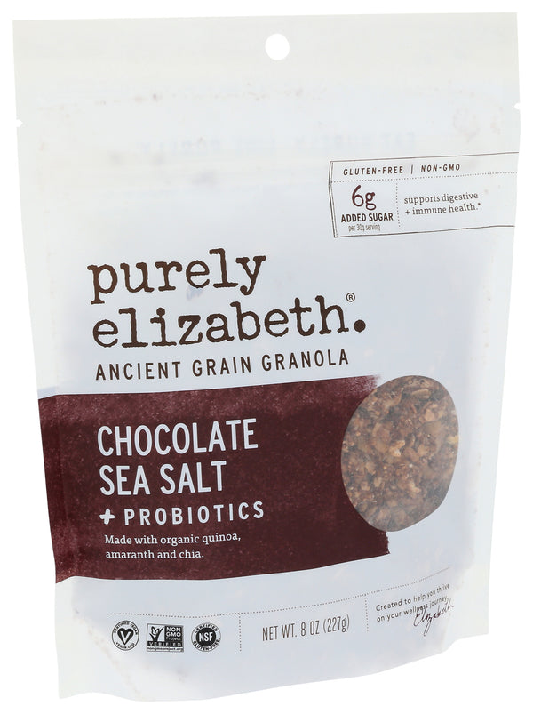 Chocolate Sea Salt Probiotic Granola, Org, 8 oz