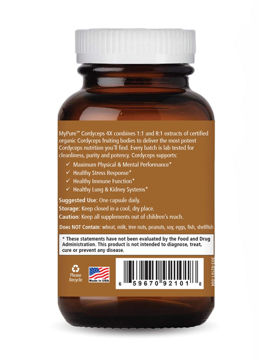 MyPure Cordyceps 4x, 30 vcap