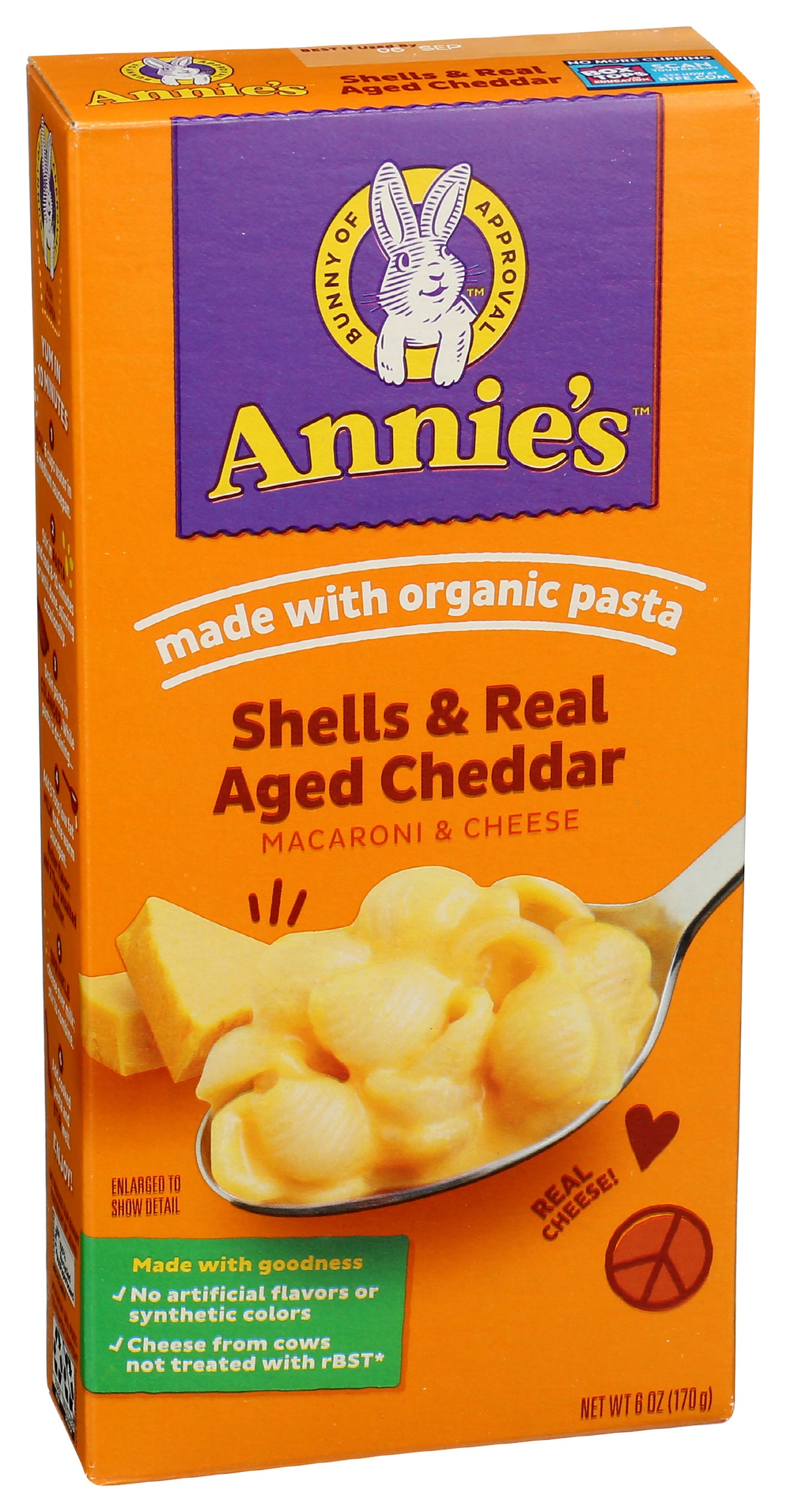Mac & Cheese, Shells & Real Aged Cheddar, 6 oz — Natures Pick Market