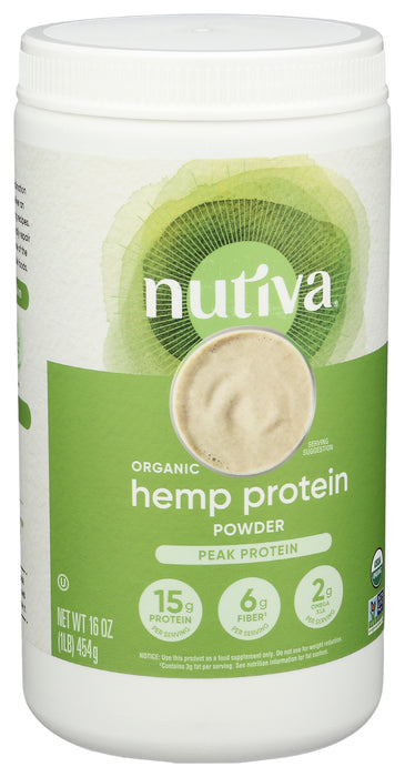 Hemp Seed Protein, Org, 16 oz