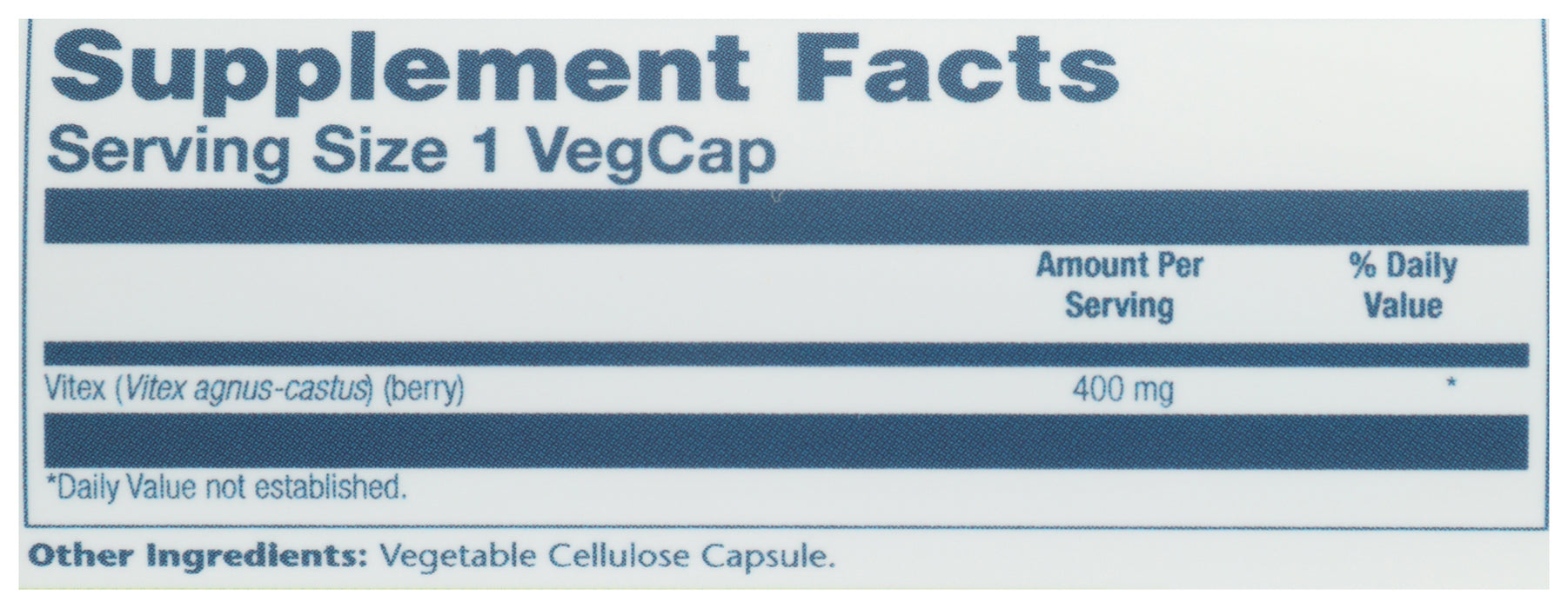 Vitex Berry 400mg, 100 vcap