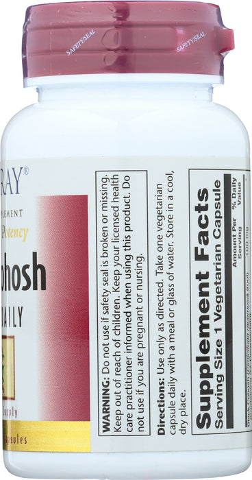 Black Cohosh Extract 180mg, One Daily, 30 vcap