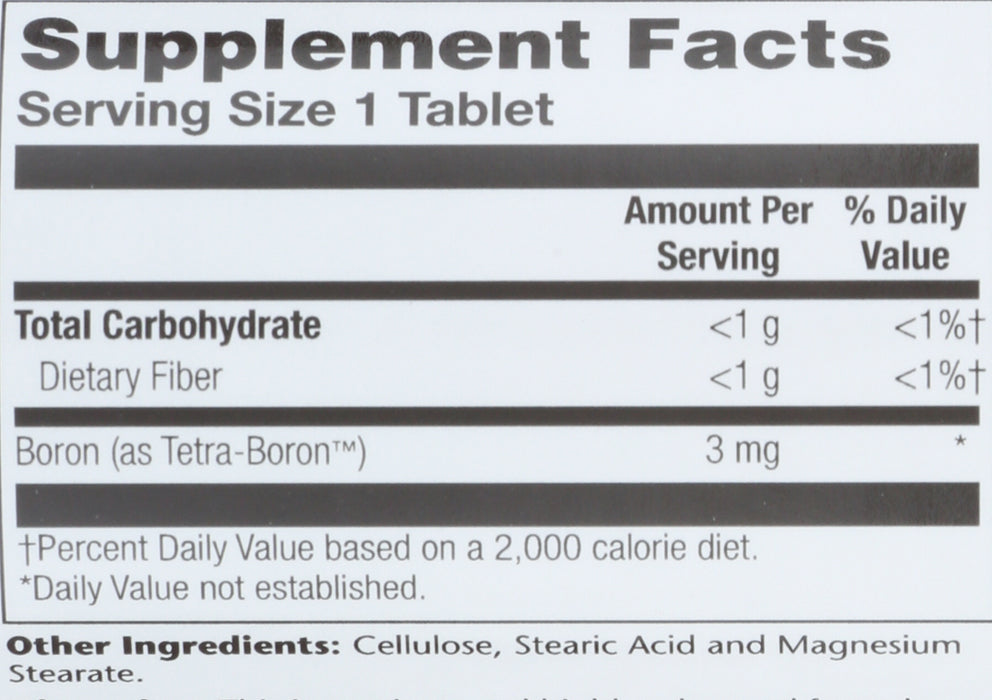 Tetra Boron 3 mg, 100 tab