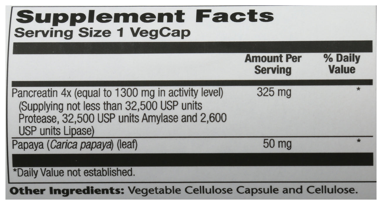 Pancreatin 1300mg, 90 vcap