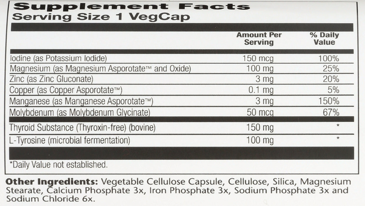 Thyroid Caps, 60 vcap