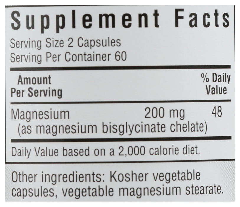 Chelated Magnesium 200mg, 120 vcap