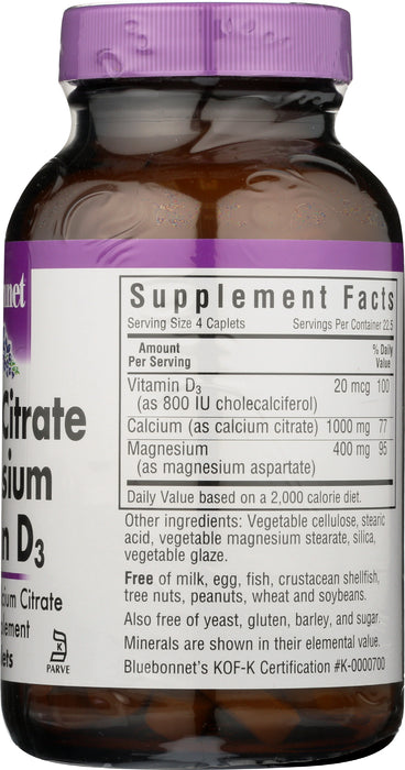 Calcium Citrate Magnesium D3, 90 capl