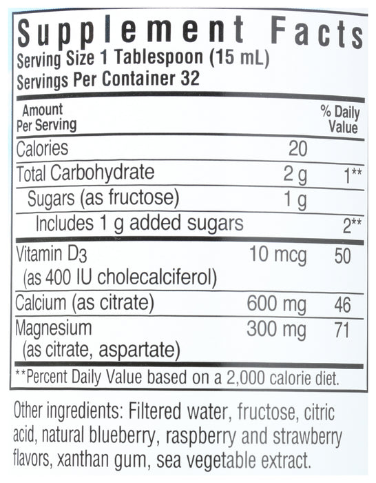 Liquid Calcium Magnesium D3, Mixed Berry, 16 fl oz