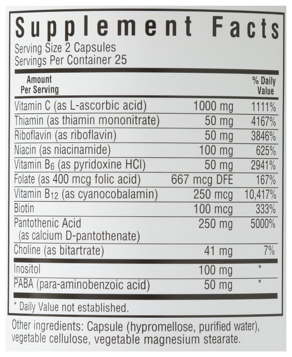 Stress B-Complex, 50 vcap