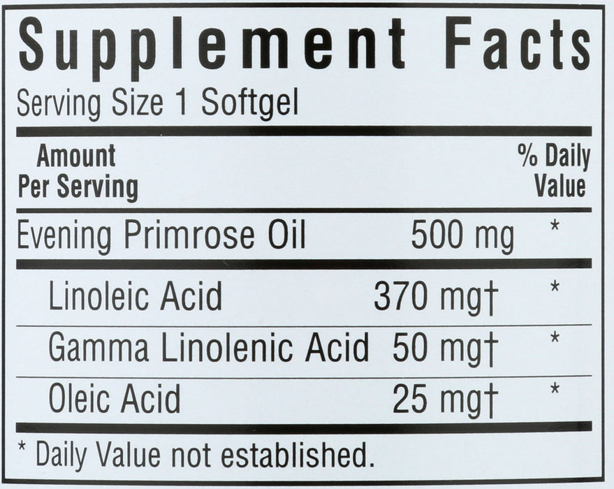 Evening Primrose 500mg, 100 sgel