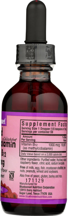 Liquid Methyl B12 1000mcg, Raspberry, 2 fl oz