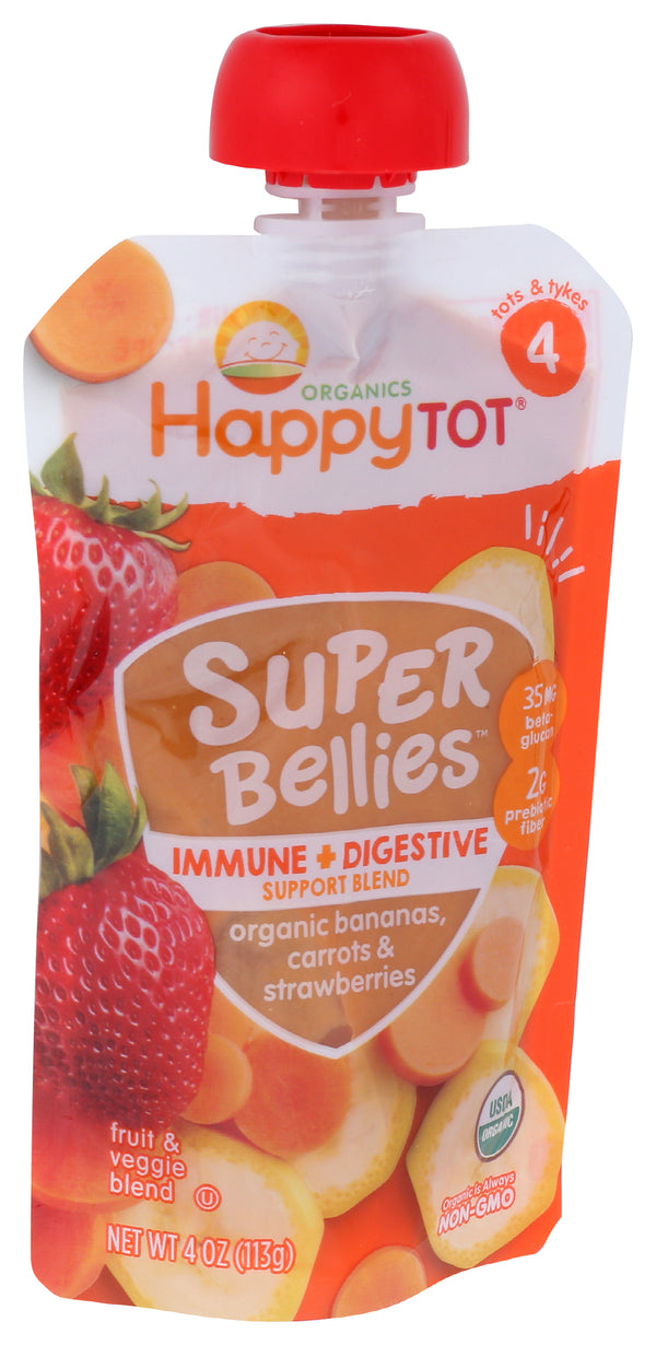 Super Bellies, Banana Carrot Straw, Org, 4 oz