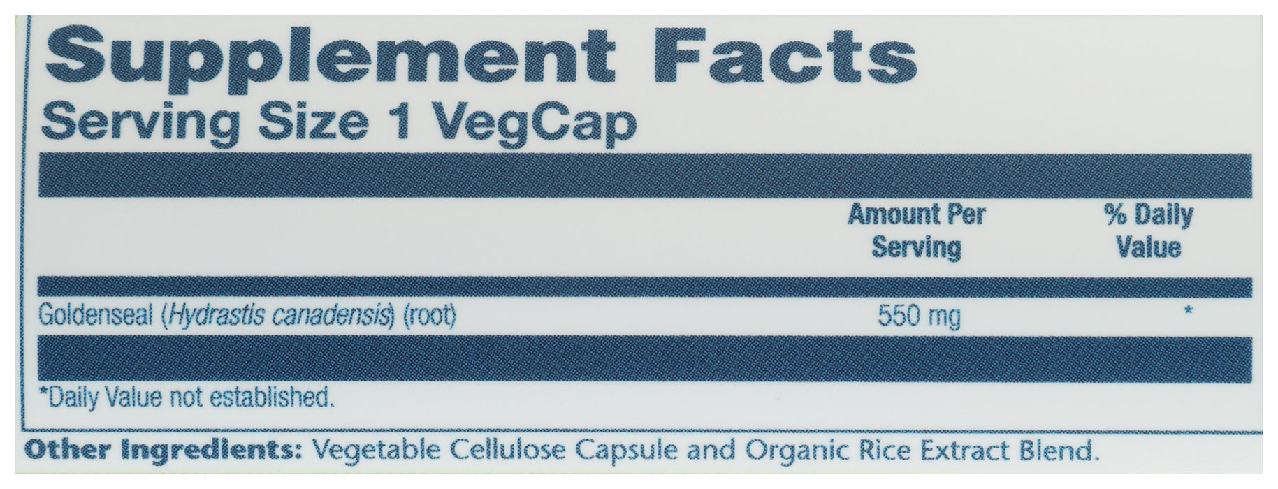 Goldenseal Root 550 mg, 50 vcap