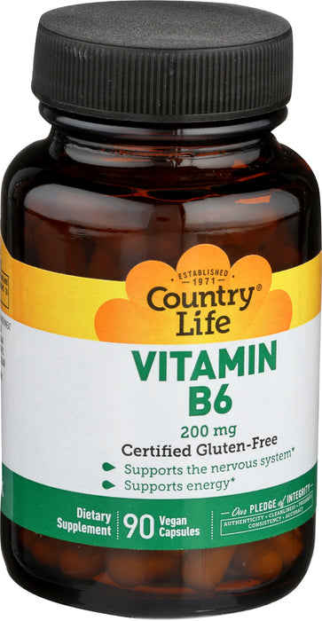 Vitamin B6 200mg, 90vcap