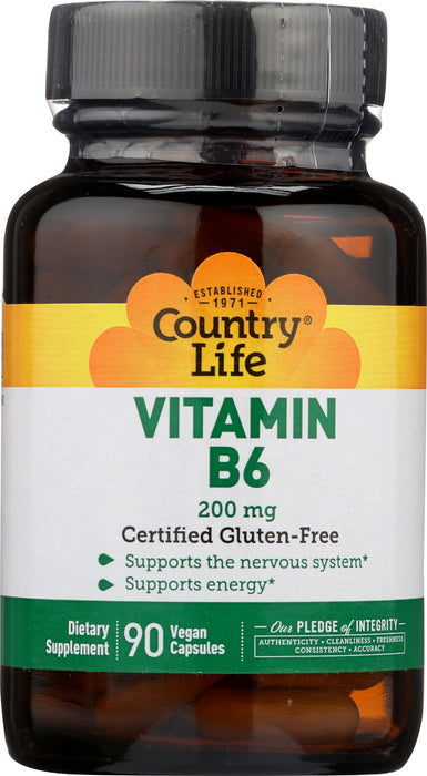 Vitamin B6 200mg, 90vcap