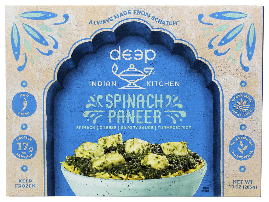 Spinach Paneer w/Rice, 10 oz