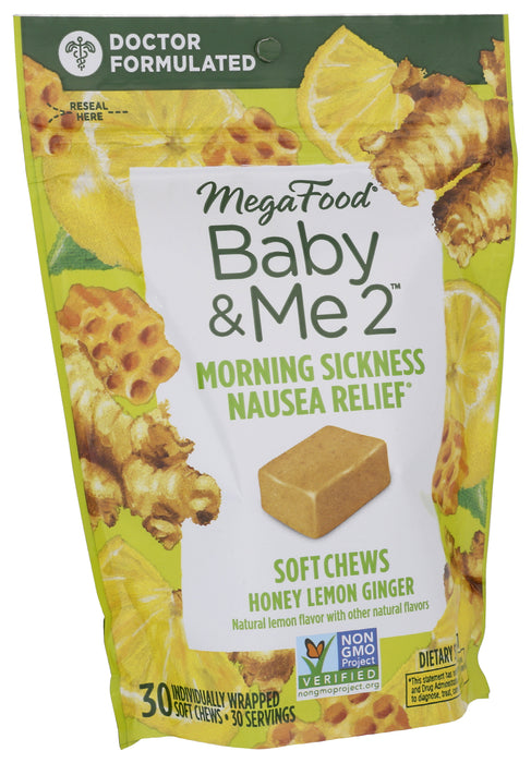 Morning Sickness, Honey Lemon Ginger, 30chew