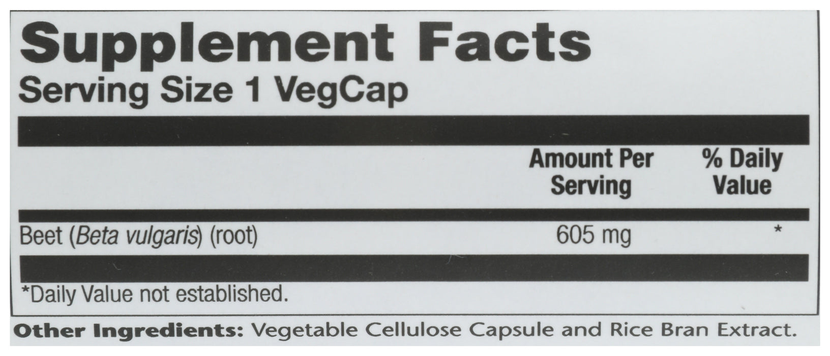 Beet 605mg, 100 vcap